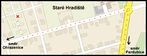 Promoční oznámení - mapa